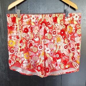 🌺 Avia Floral Hawaiian Print Running Shorts. XL 16/18